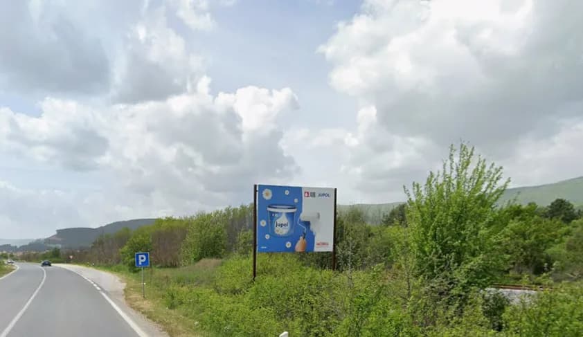 A2 Highway billboard face A on the Skopje Kičevo corridor