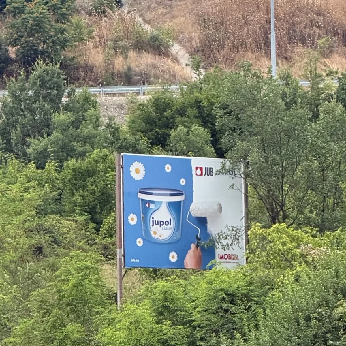 A4 Kosovo Highway northbound billboard, Macedonia